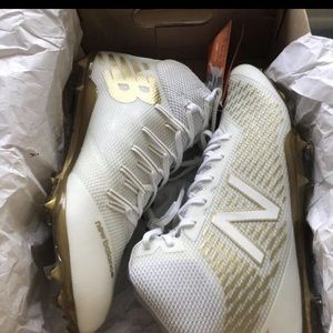 New Balance Burn X Lacrosse/Football Cleats GOLD